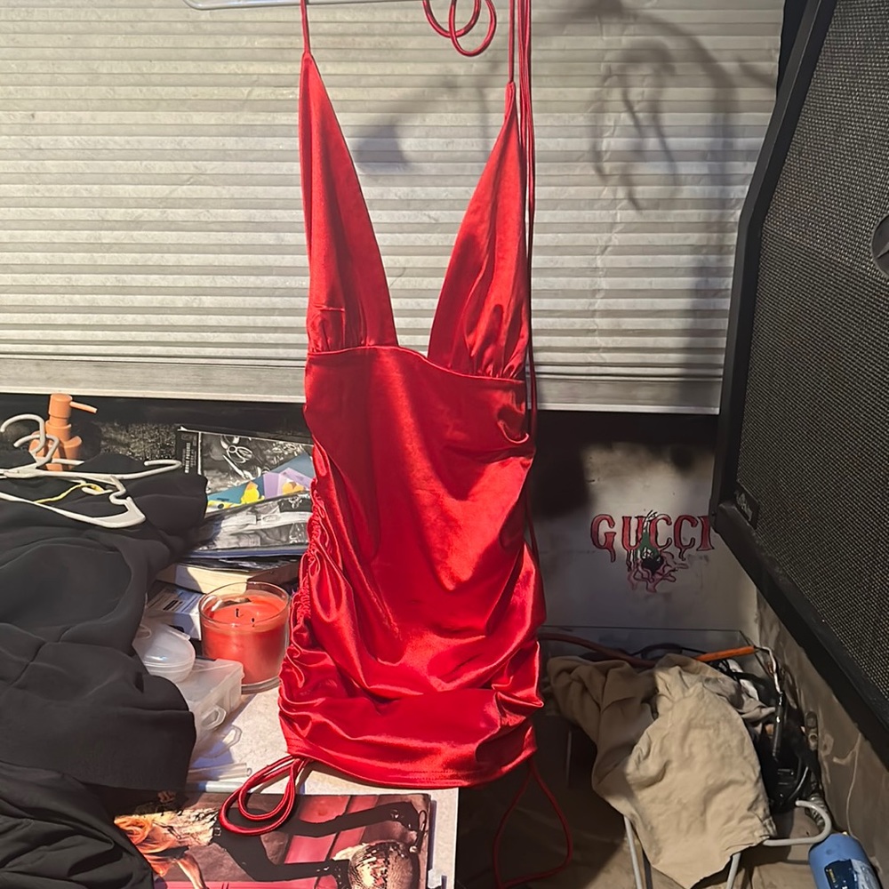 BETTER BE red mini dress